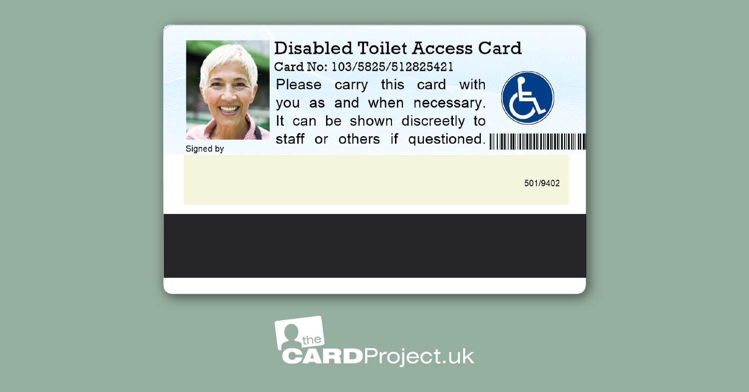 Disabled Toilet Access Card (REAR)